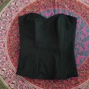 Black bustier top